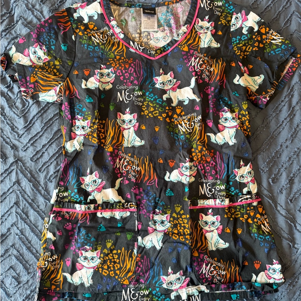 Colorful Cat Print Shirt